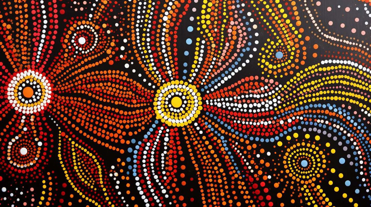 Aboriginal Dot Painting example art style image