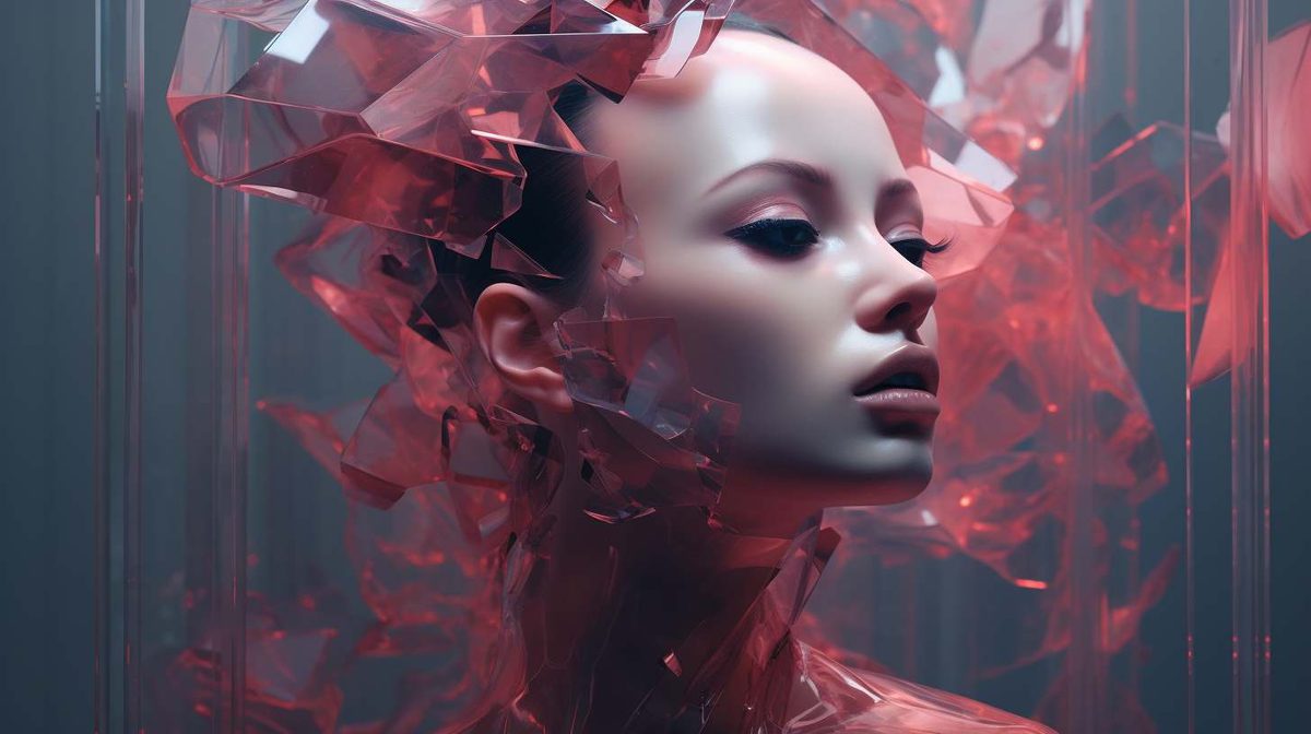 Glassmorphism example art style image