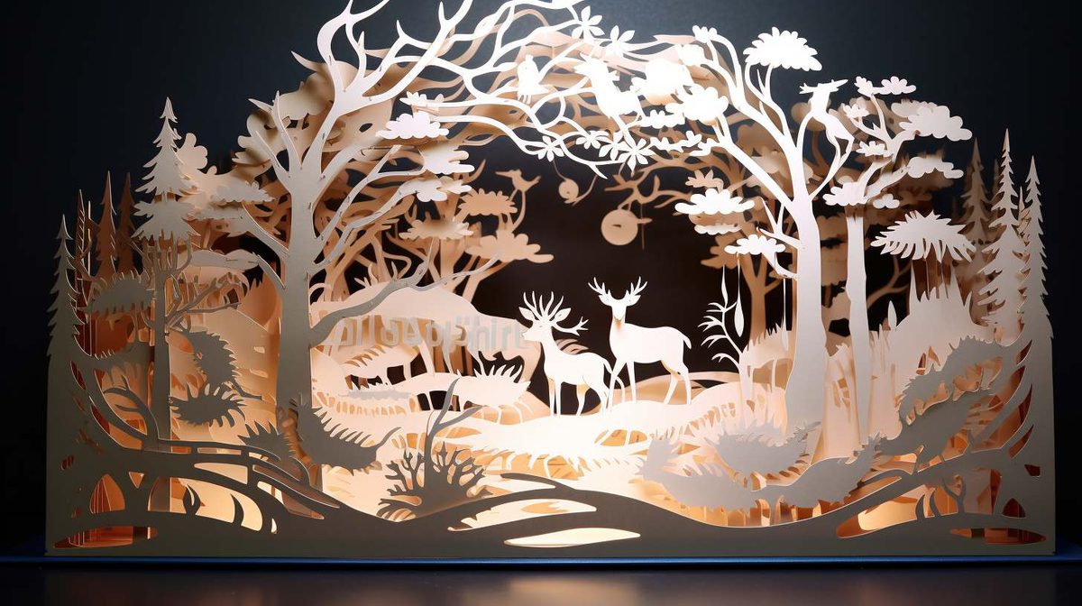 Kirigami example art style image