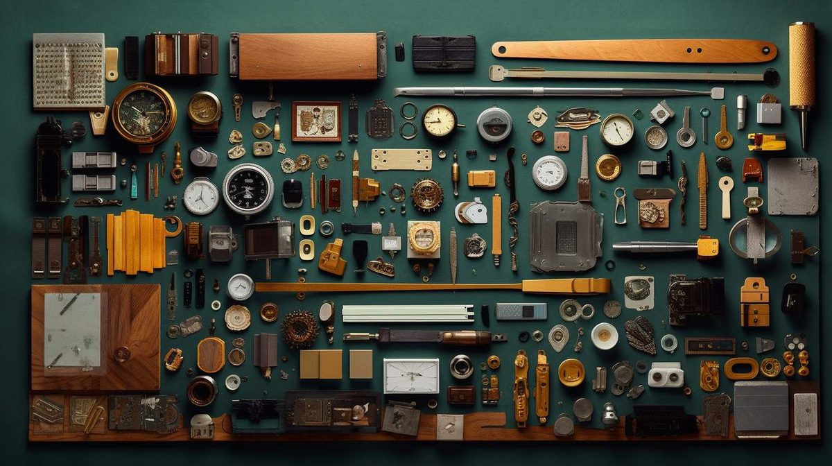 Knolling example art style image