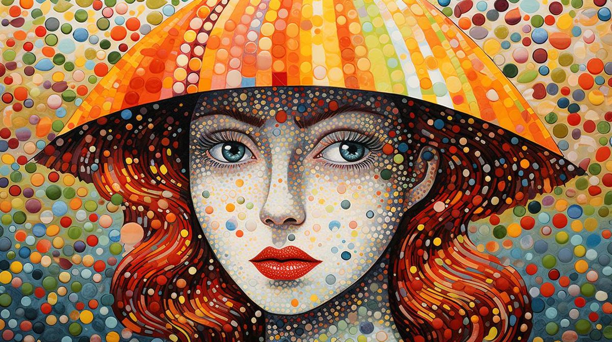 Pointillism example art style image
