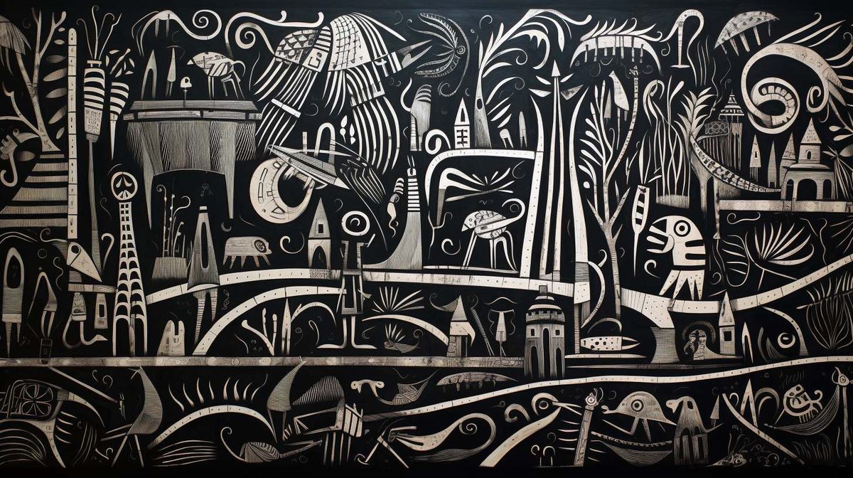 Sgraffito example art style image