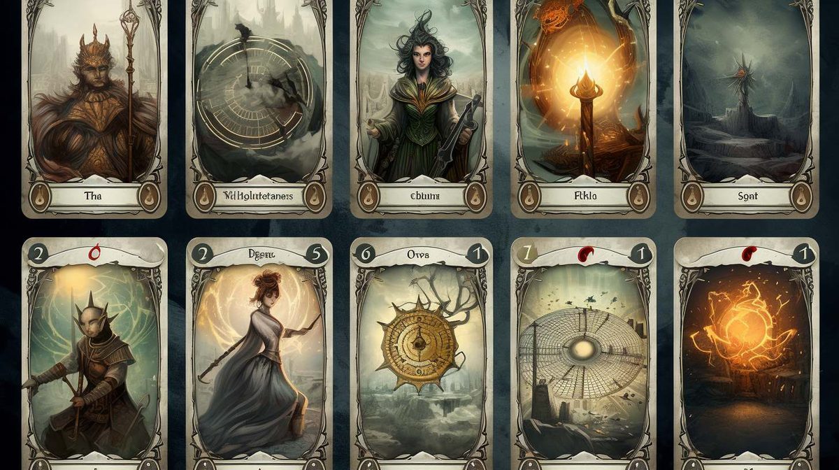 Tarot cards example art style image