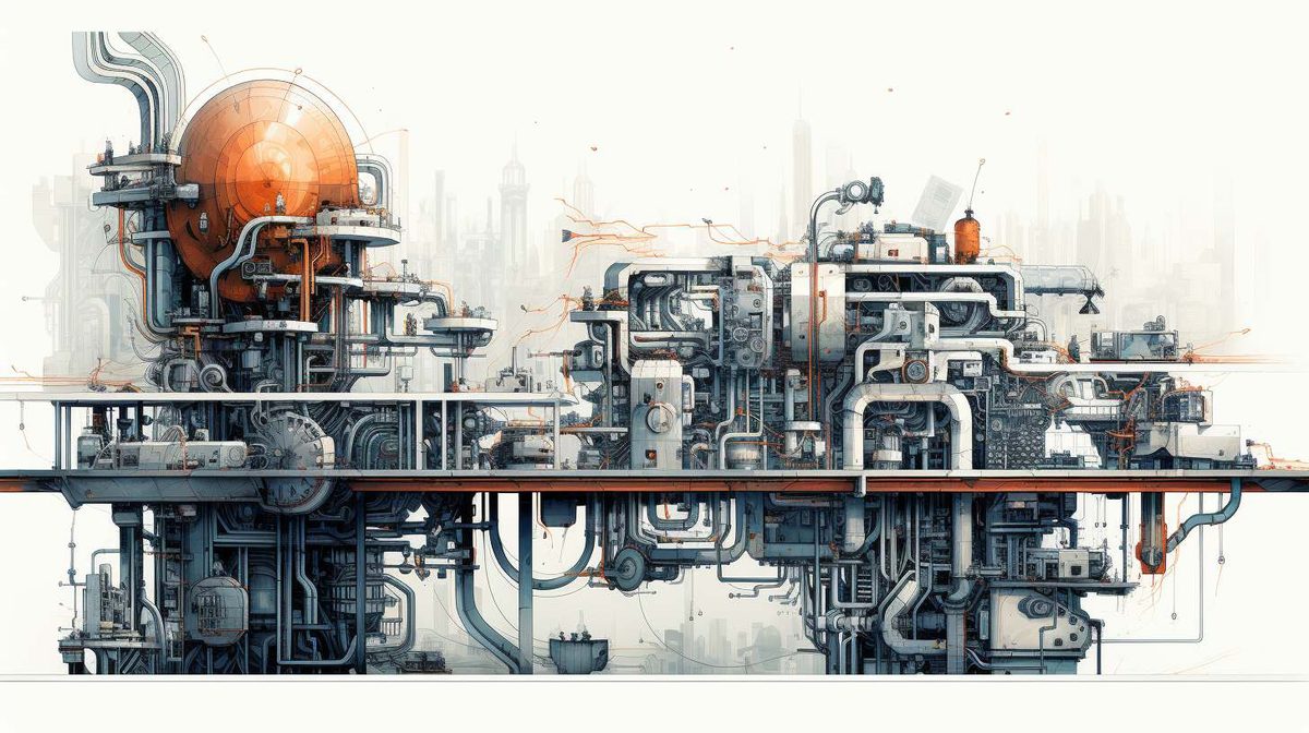 Technical Illustration example art style image