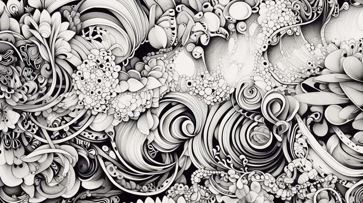 Zentangle example art style image